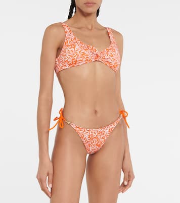 Haut de bikini Cote D’Azur imprimé | Heidi Klein