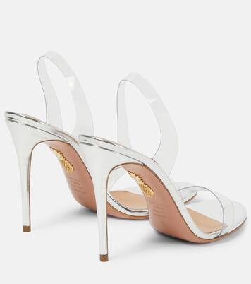 Sandali So Nude 105 in pelle e PVC | Aquazzura