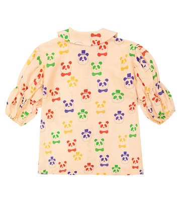 Robe chemise midi imprimée en lin et coton | Mini Rodini