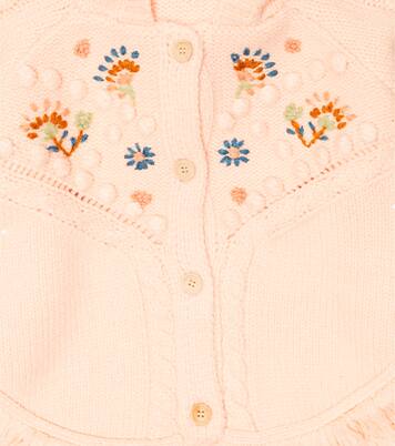 Clara embroidered wool-blend cardigan | Louise Misha