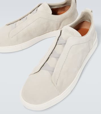 Triple Stitch 스웨이드 스니커즈 | Zegna