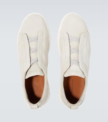 Triple Stitch 스웨이드 스니커즈 | Zegna