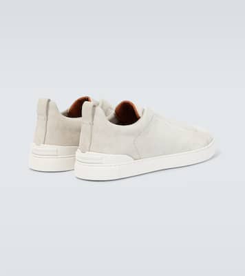 Triple Stitch 스웨이드 스니커즈 | Zegna
