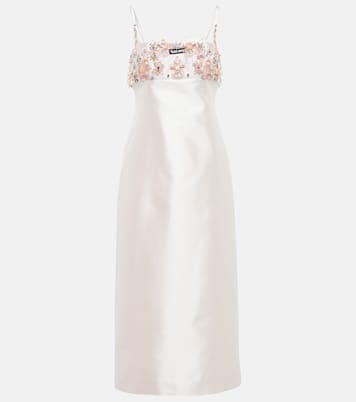 Abito in seta e lana con decorazioni | Miu Miu