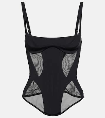 Top aus Mesh | Mugler