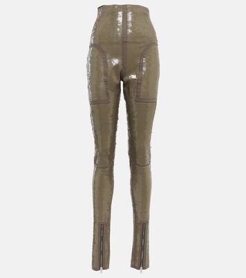 Leggings Dirt Waist mit Pailletten | Rick Owens