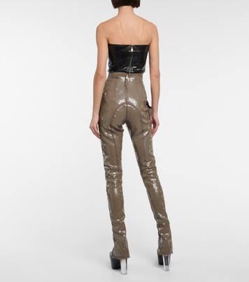 Leggings Dirt Waist mit Pailletten | Rick Owens