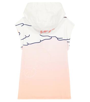 Rainbow printed cotton-blend dress | Kenzo Kids