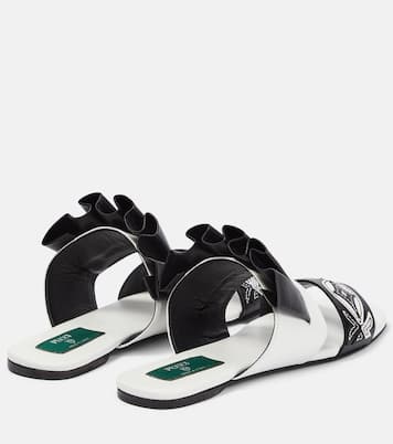 Embroidered leather sandals | Pucci