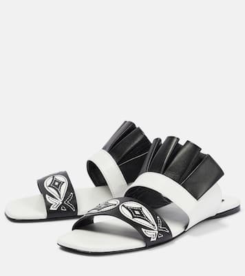 Embroidered leather sandals | Pucci