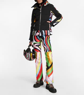 x Fusalp印花皮革及踝靴 | Pucci