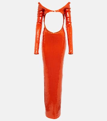 Robe longue à sequins | LaQuan Smith