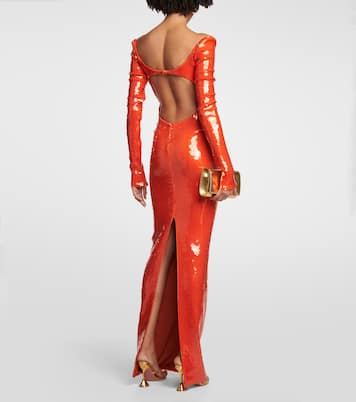 Robe longue à sequins | LaQuan Smith