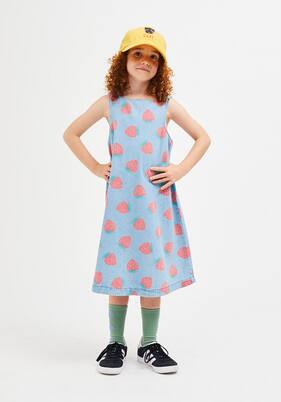 Fraise denim dress | Jellymallow