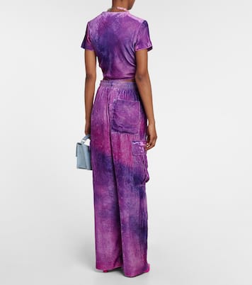 Cropped-Top aus Samt | Acne Studios