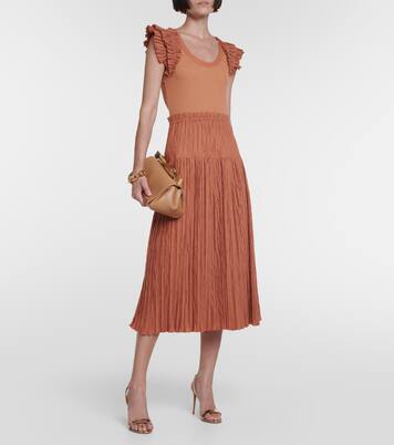 Robe midi Virginia en coton mélangé | Ulla Johnson