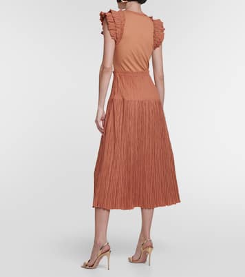 Robe midi Virginia en coton mélangé | Ulla Johnson