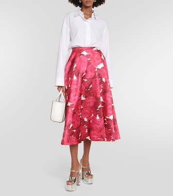 Plateausandalen Tan-Go 155 aus Metallic-Leder | Valentino Garavani