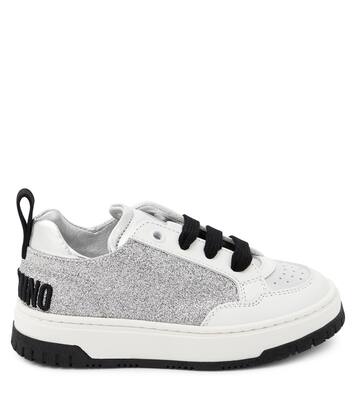 Logo glitter sneakers | Moschino Kids