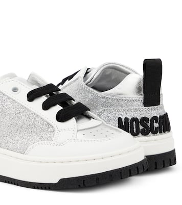 Logo glitter sneakers | Moschino Kids