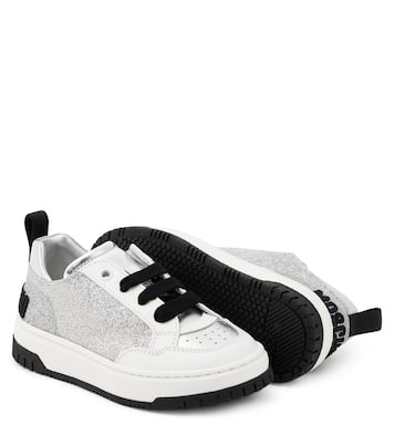 Logo glitter sneakers | Moschino Kids