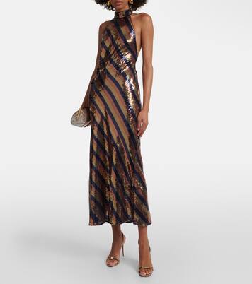 Robe mit Pailletten | Rixo