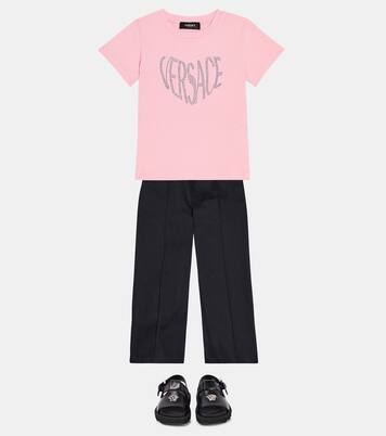 Greca cotton pants  | Versace Kids