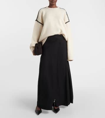 랩 크레이프 맥시 스커트 | Toteme