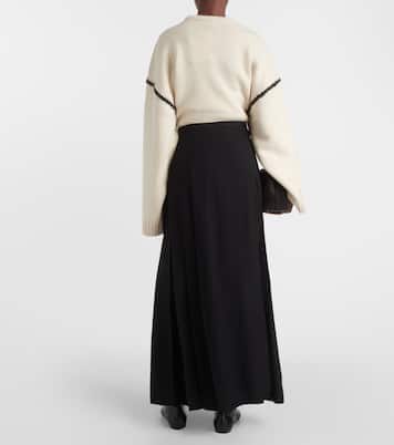 랩 크레이프 맥시 스커트 | Toteme