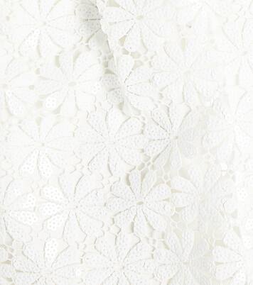 Sequined floral lace guipure dress | Self-Portrait Kids