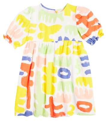 Carnival puff-sleeve cotton dress | Bobo Choses