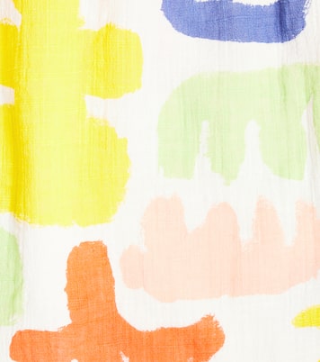 Carnival puff-sleeve cotton dress | Bobo Choses