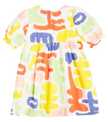 Carnival puff-sleeve cotton dress | Bobo Choses