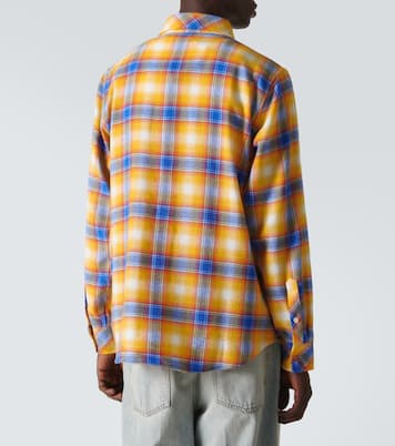Camisa de cachemir a cuadros | God's True Cashmere