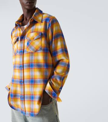 Camisa de cachemir a cuadros | God's True Cashmere