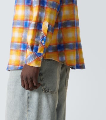 Camisa de cachemir a cuadros | God's True Cashmere