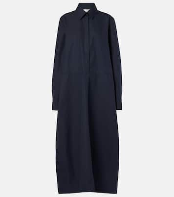 Abito chemisier in popeline di cotone | Jil Sander