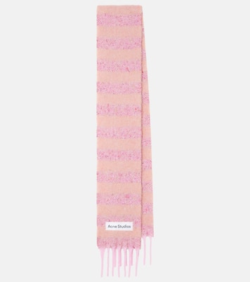 Striped wool-blend scarf | Acne Studios