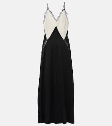 Slipdress aus Satin mit Spitze | Victoria Beckham