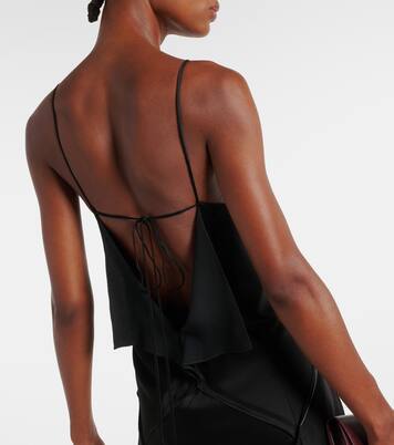 Slipdress aus Satin mit Spitze | Victoria Beckham