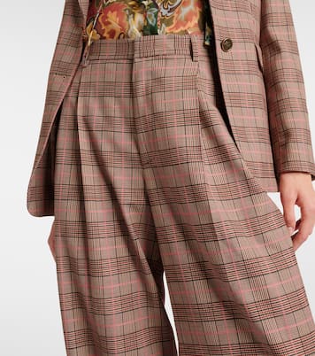 Checked high-rise wide-leg pants | Etro