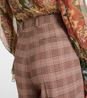 Checked high-rise wide-leg pants | Etro