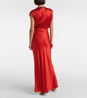 Maxirock aus Seidensatin | The Sei