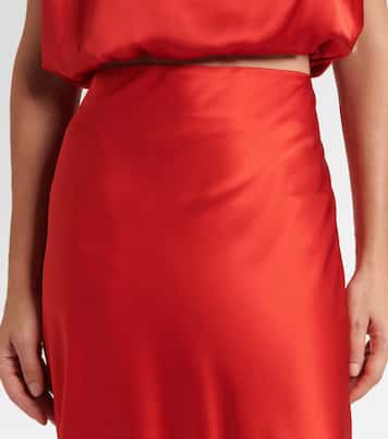 Maxirock aus Seidensatin | The Sei