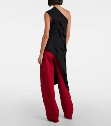 One-shoulder jersey top | Bottega Veneta