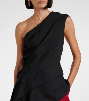 One-shoulder jersey top | Bottega Veneta