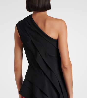 One-shoulder jersey top | Bottega Veneta
