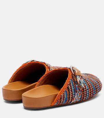 Quinta raffia mules | Clergerie