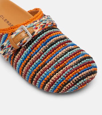 Quinta raffia mules | Clergerie