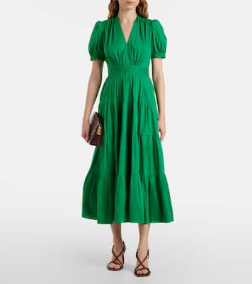 Robe longue Darby en coton mélangé | Diane von Furstenberg